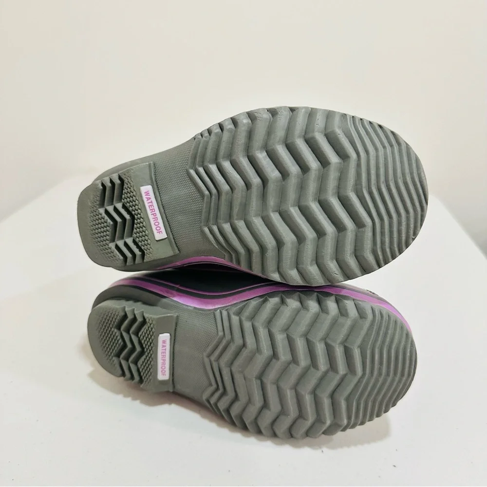 Sorel Yoot Pac Youth Lavender‎ Waterproof Faux Fur Lined Girl Boots. Size 12
